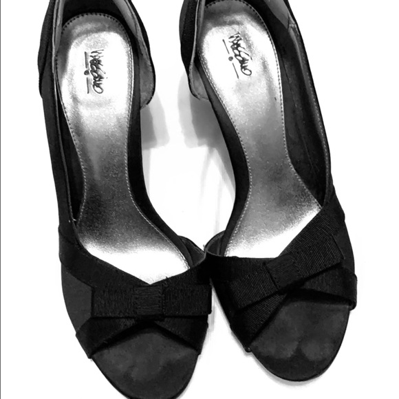 Black Mossimo Open Toed Pumps - Picture 1 of 2